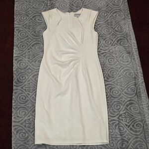 SHELBY & PARKER Side Pleat Sheath Dress